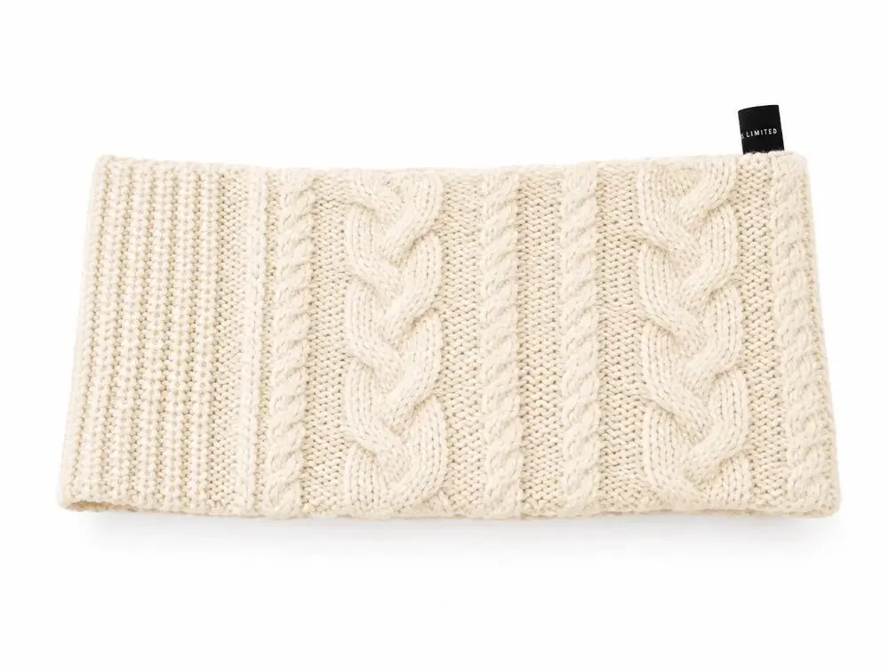 The Limited Cream Cable Knit Neck Scarf  Ear Warmer Cotton Acrylic NWT